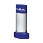 AC131B Engraved Blue and Clear Optical Crystal Award thumbnail